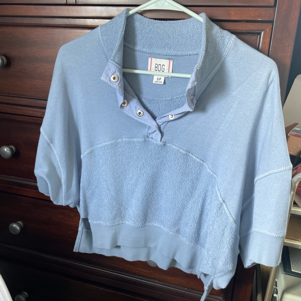 BDG Light Blue Cropped Sweater